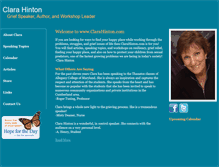 Tablet Screenshot of clarahinton.com